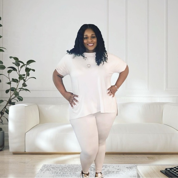 Women's Cream Legg Set - Picture 2 of 2